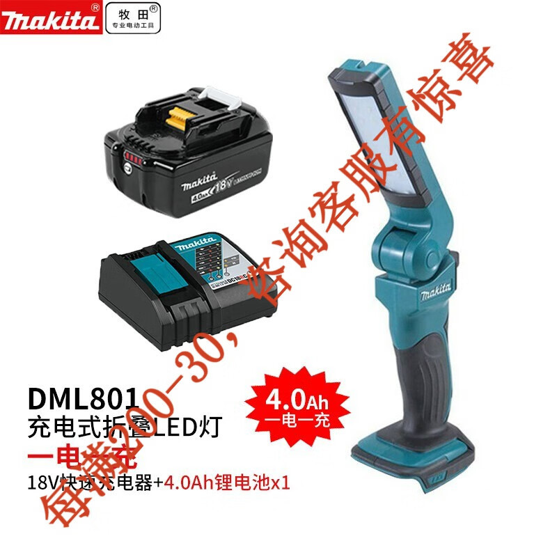 18v iluminación recargable de litio DML801 lámpara de trabajo luminaria luminaria fluorescente al aire libre DML802 lámpara colgante