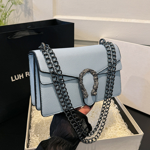 2024 Summer New Trendy Fashionable Small Square Bag for Women – Stylish Shoulder & Crossbody Chain Bags