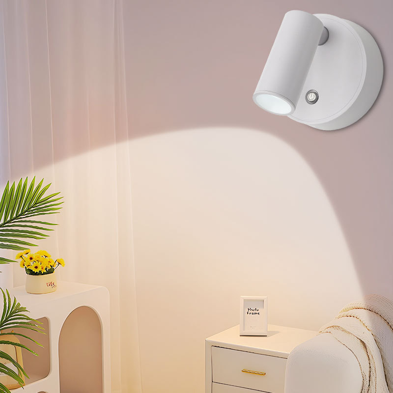 Luz de lectura sin clavos sin perforación lámpara de pared recargable lámpara de cabecera lámpara de pared del dormitorio sin cableado lámpara de pared del dormitorio principal iluminación