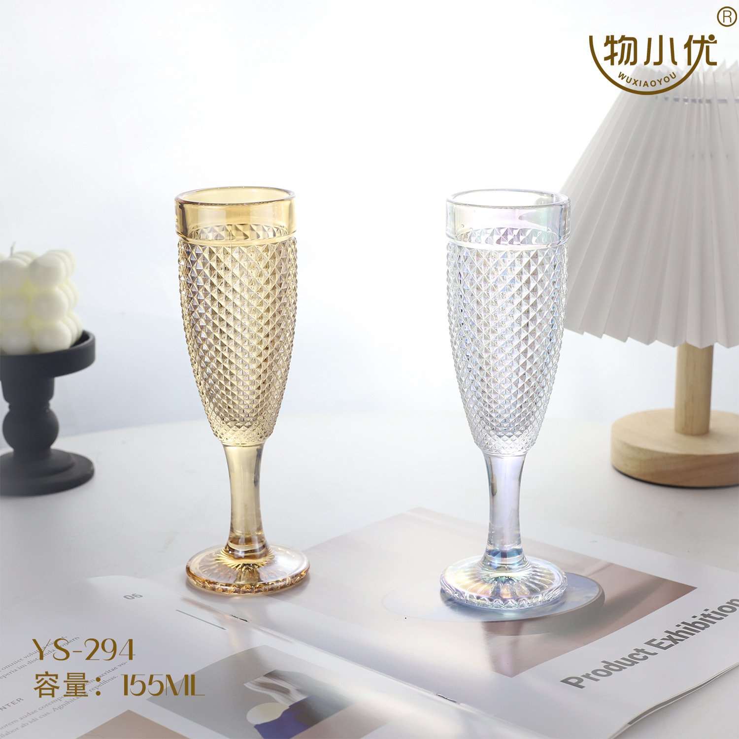 Diamante de cristal multicolor champagne taza de vino blanco taza de vino vino tinto taza de jugo regalo de mano al por mayor