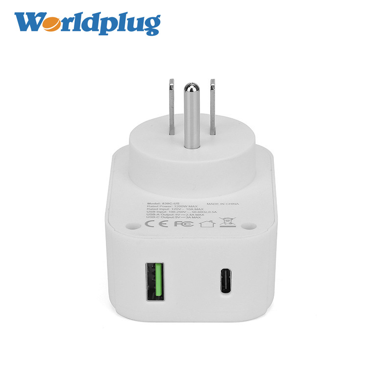 快充无线充电头Type-C通用充电器国际转换插头多功能快充转换插座