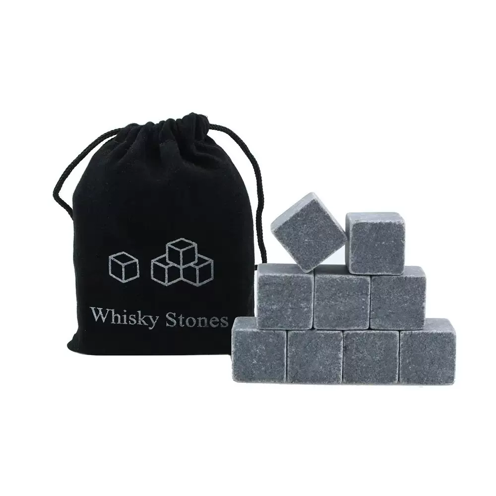 whisky stones 威士忌冰酒石现货热卖冷冻奇石冰块9粒花岗岩石头