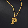 Accessory, necklace, pendant with letters, European style, wholesale