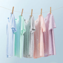 Men's and Women's Short-Sleeve Summer T-Shirts for Babies and Children, Breathable Modal Children's Underclothes for Air Conditioning