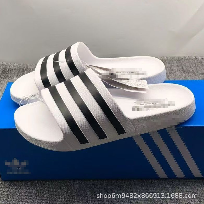 Ad Three-Stripe Classic Summer Slippers for Men, Suitable for Indoor, Home, Bathroom, and Outdoor Use, Non-Slip