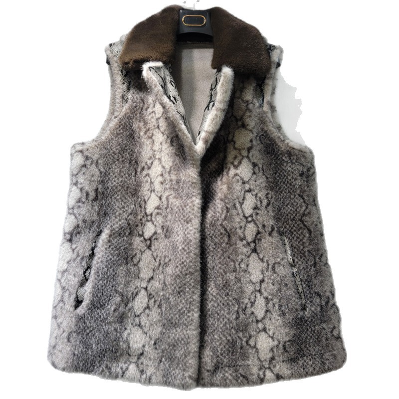 Retro francés de alto nivel café estampado leopardo chaleco de peluche para mujeres 2025 nuevo caballo pequeño clip para vestir la camisa
