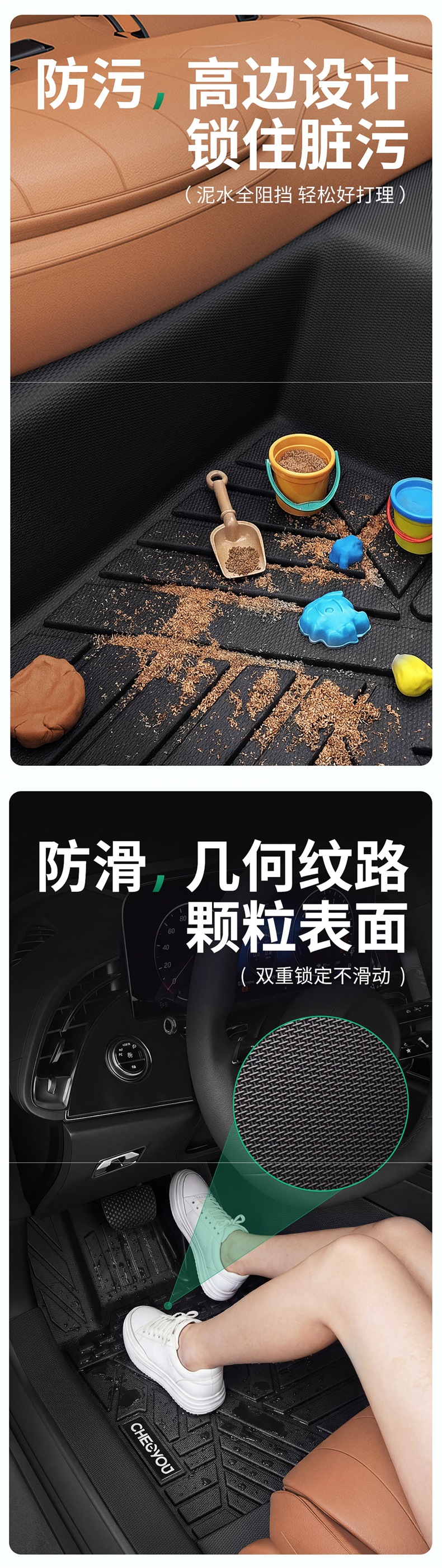 Suitable for Leapmotor C10, C11, A10, B01, C16, B10Lafa5 TPE full-cover car floor mats