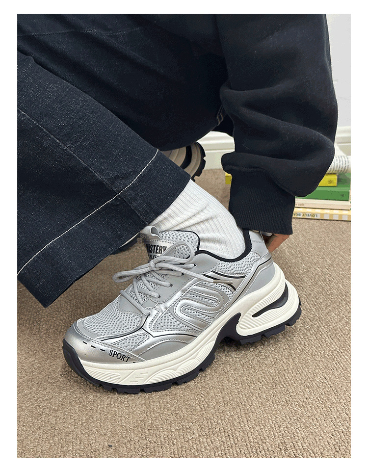 Women's Thick Soled Casual Sports Shoes Versatile Platform Style_voghion.com