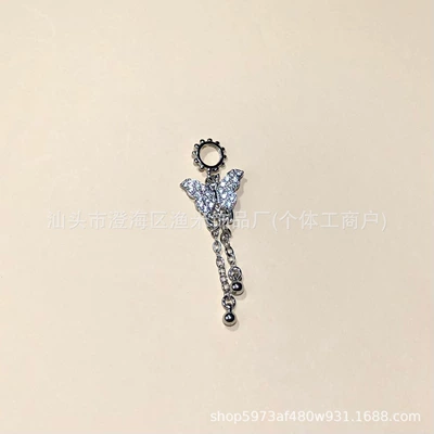 Zərgərlik ara hissələri – 14K Gold-Filled Micro-Paved Zircon - gun-black-butterfly