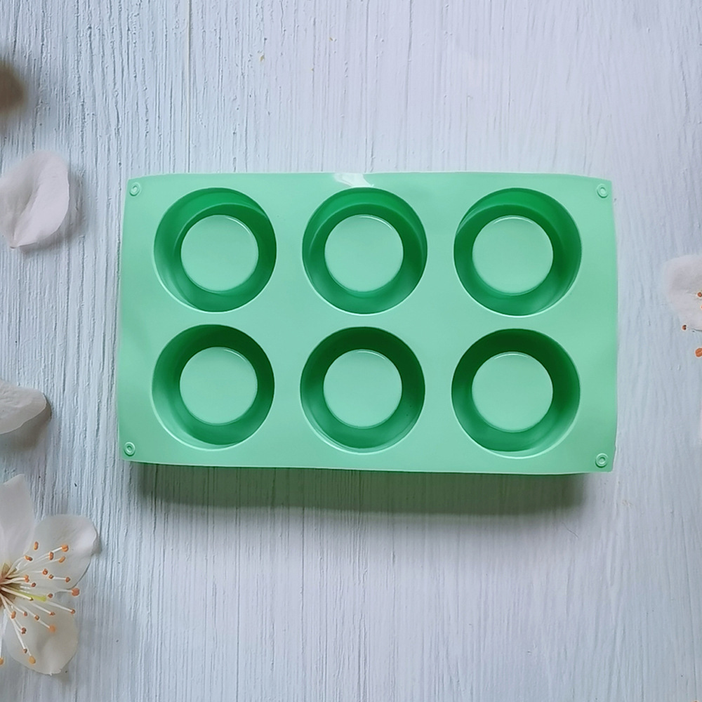 Silicone 6 copas 156 galletas molde de silicona molde de postre molde de hielo pastel horneado harina de arroz