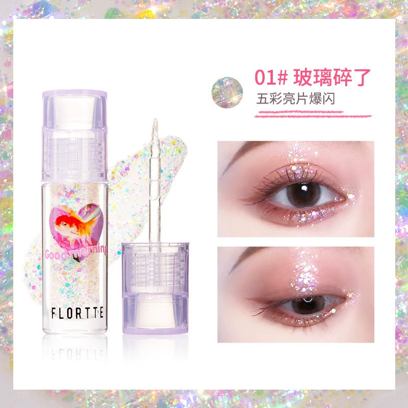Liquid Eye Shadow (FLORTTE) — Super Glitter, Polarized Sequin Shine