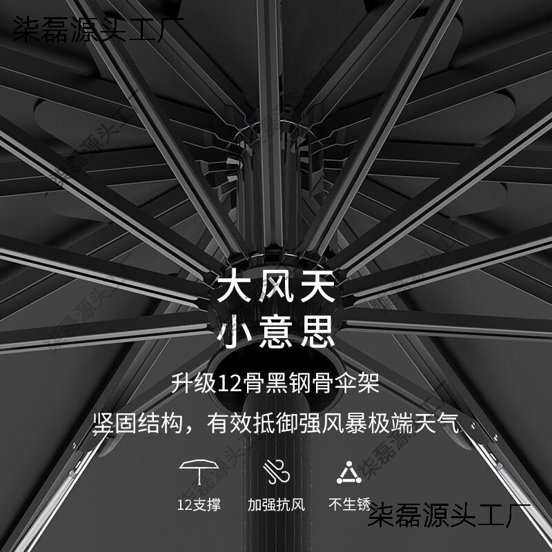 Umbrella folding full-automatic large double-person dual-purpose sun umbrella sunscreen UV protection sunshade for female students