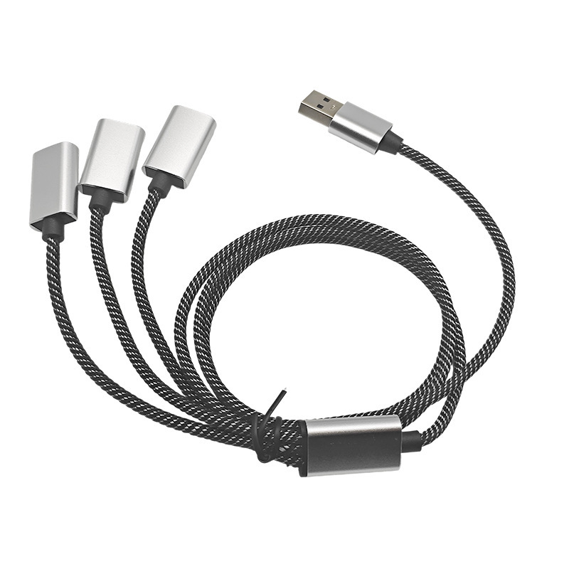 USB インターフェイス 1 対 3 2.0 ハブ 3 ポート携帯電話タブレット 1 対 3 USB インターフェイス エクステンダー|undefined
