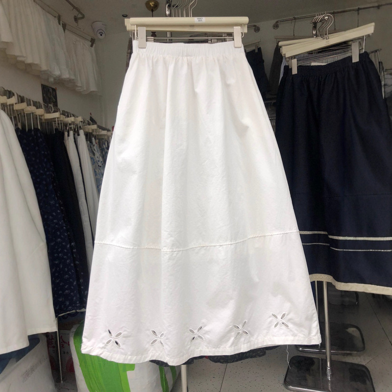 Loose Fit Pu Leather Skirt with Large Pockets for Women, Mid-Length A-Line Umbrella Skirt in Brown, Vintage Style for Spring, Autumn, and Winter