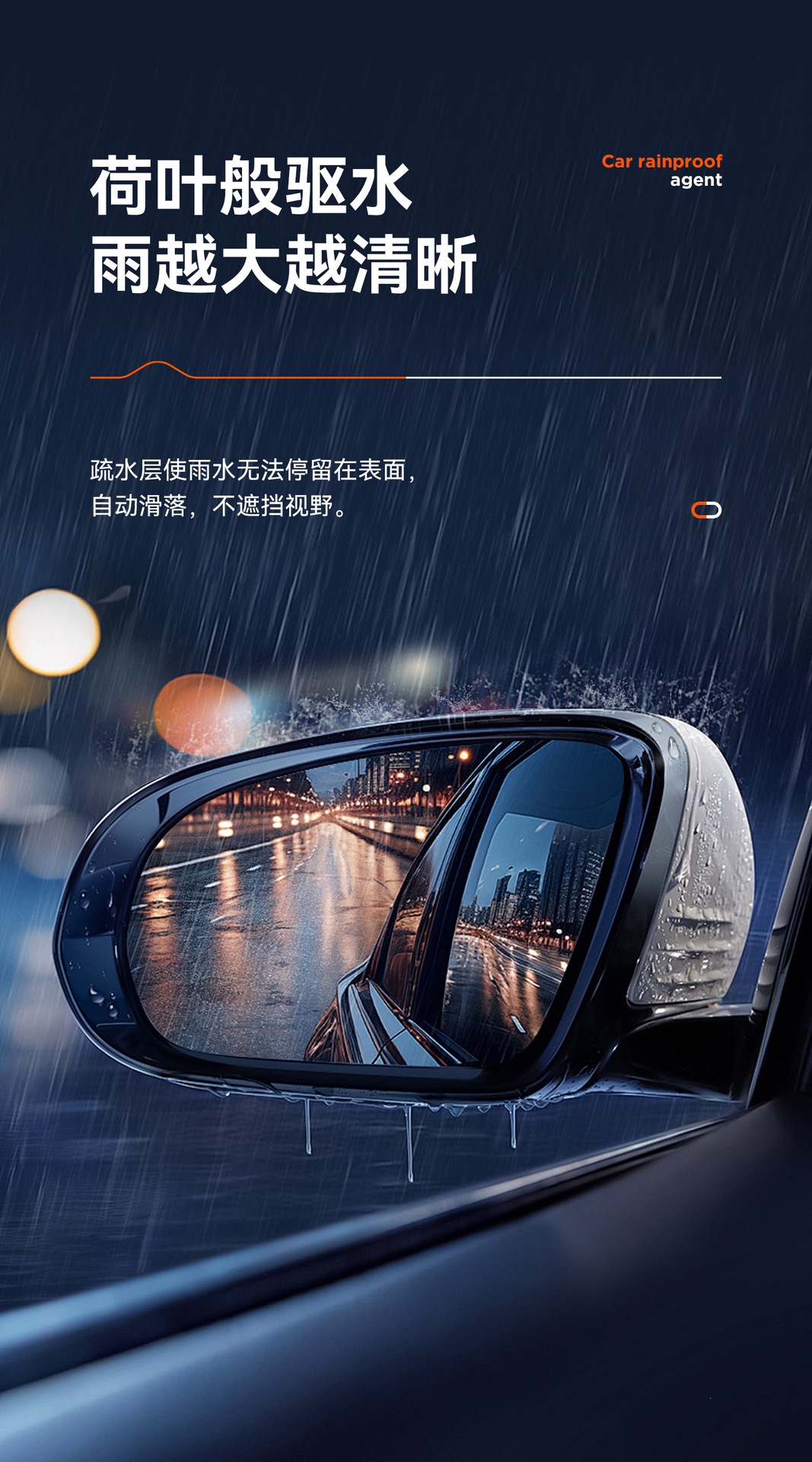 Suitable for rearview mirrors, car anti-rain spray, anti-fog agent, waterproof for car windows in rainy days, long-lasting defogging spray