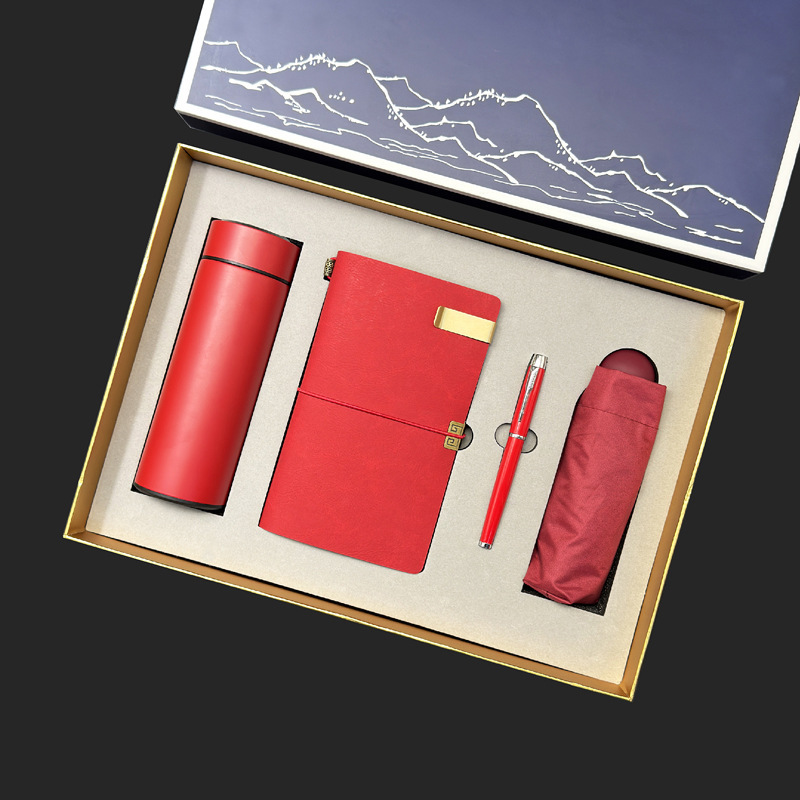 Graduation season gift set: unique, creative, practical notebook, bear bottle opener, refrigerator magnet, phone stand, business set
