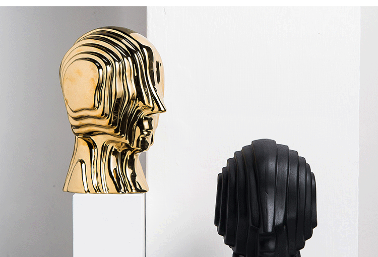 Interdimensional Head Statue - Gold Small
