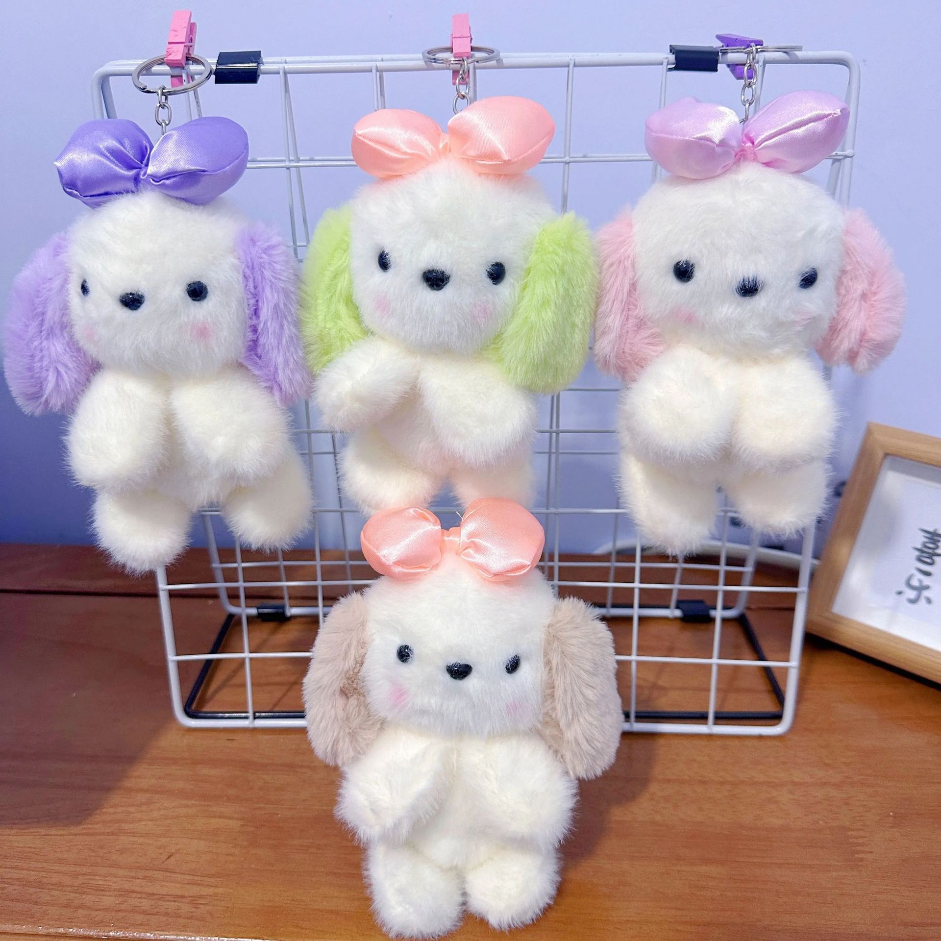 Cuatro pulgadas muñeca de peluche pequeño colgante muñeca llavero muñeca mochila colgante juguete de peluche regalo