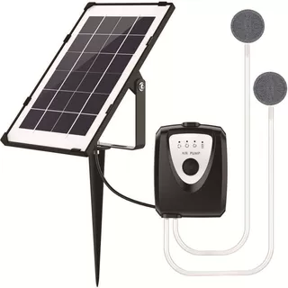 太阳能氧气泵户外养鱼鱼缸增氧泵家用氧气机静音便携式垂钓打氧泵