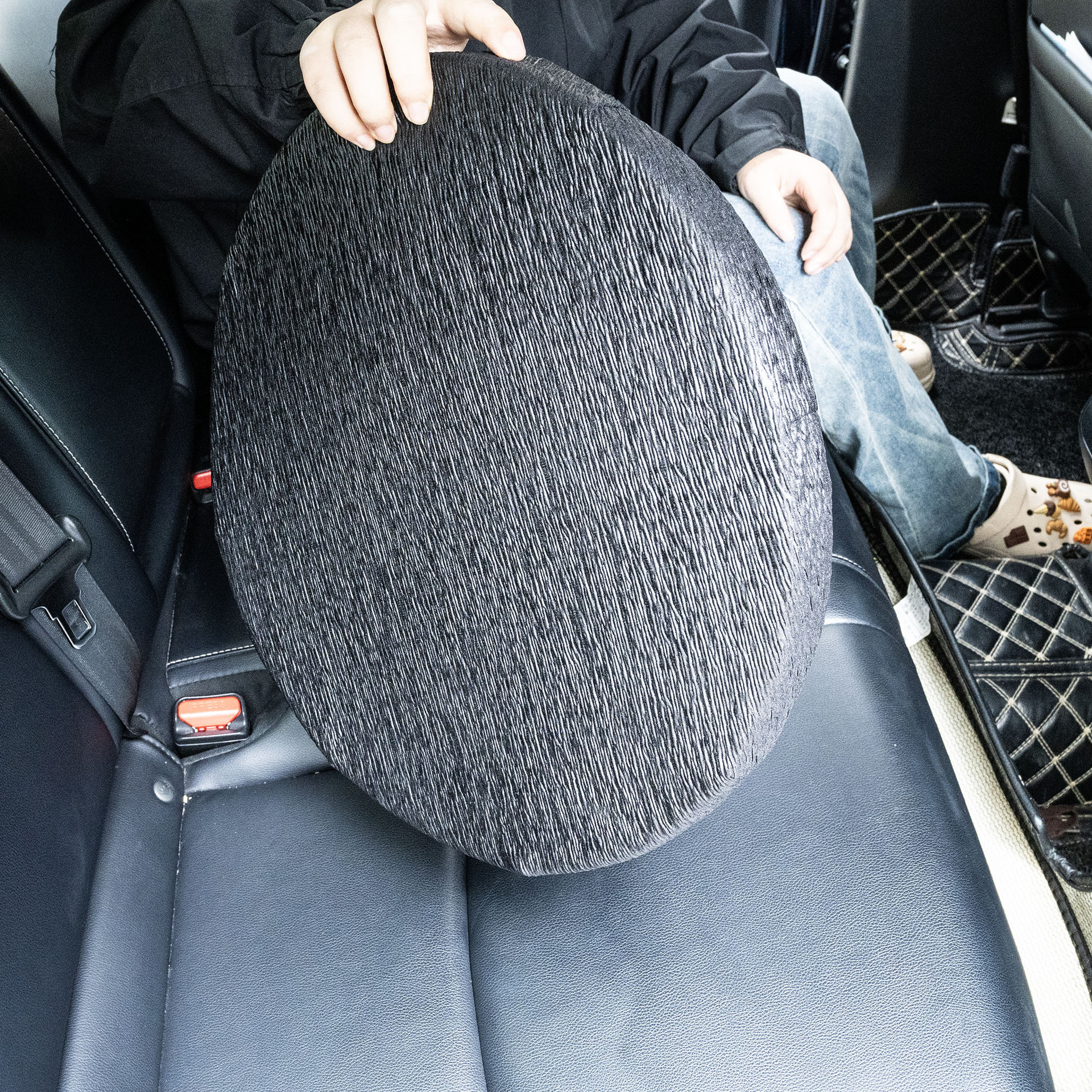 360 Degree Sponge Rotating Seat Cushion Home Office Stool Chair Cushion Thickened Non-Damping Car Rotating Cushion
