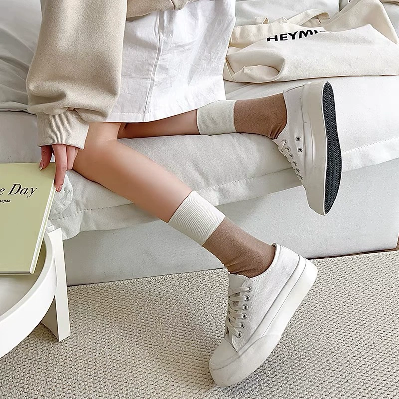 Tide, trend comfortable socks, mid-length, Korean style
