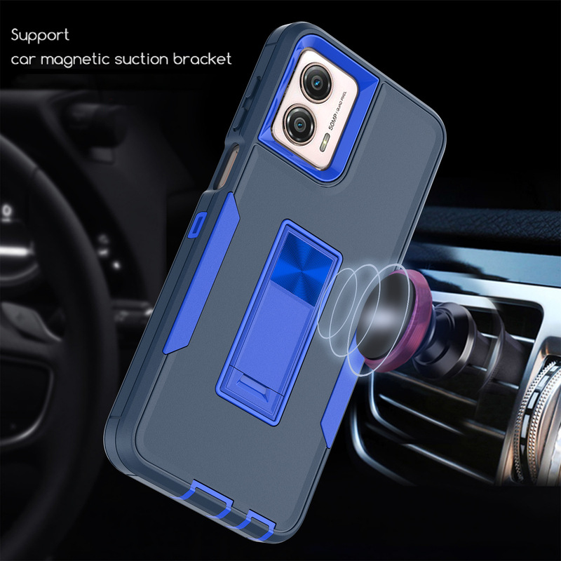 Cross-border applicable MOTO G 5G 2023 integrated fulcrum shell three-proof robot magnetic bracket phone case