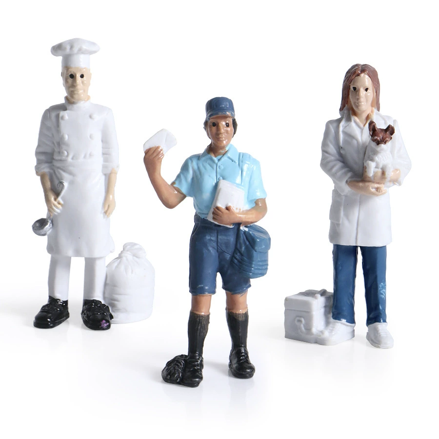 Realistic set, doll, minifigure, police