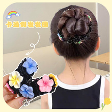 儿童假发头花发圈扎丸子头发饰盘发发饰可爱皮筋女童发绳卡通头饰