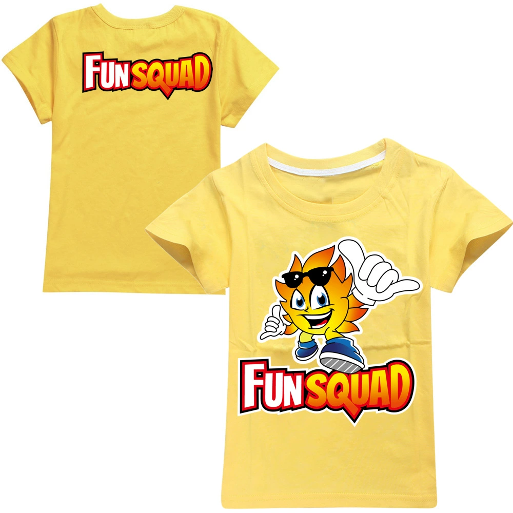 Children's cotton T-shirt Boy Fun Squad Gaming Cartoon T shirt Print Kids T-shirt Girl's Harajuku Summer 3D Short Sleeve T-shirt t-shirt in kid	