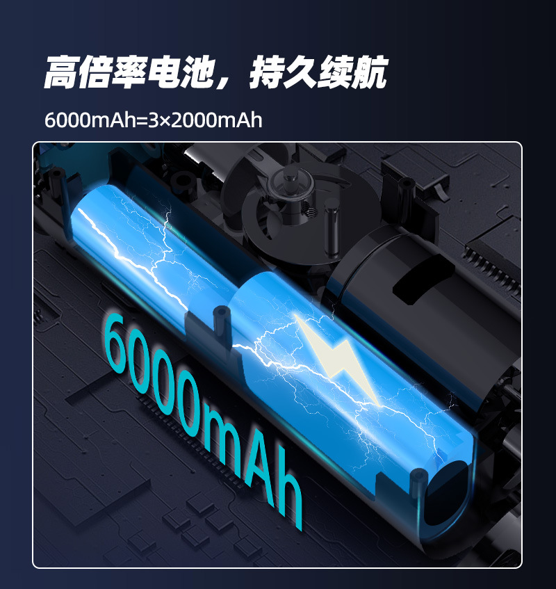 Cross-Border Wireless Portable Car Air Pump, High-Looking, Long-Lasting, High-Power Electric Car Tire Inflator