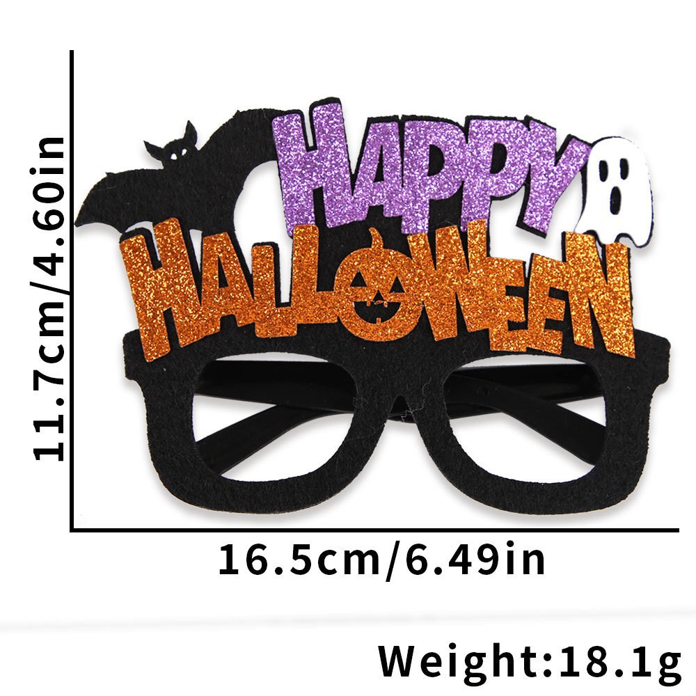 Gafas de Halloween 2026, accesorios divertidos para fotos, suministros de decoración para fiestas temáticas de fantasmas, gafas de plástico de dibujos animados de Halloween image 51