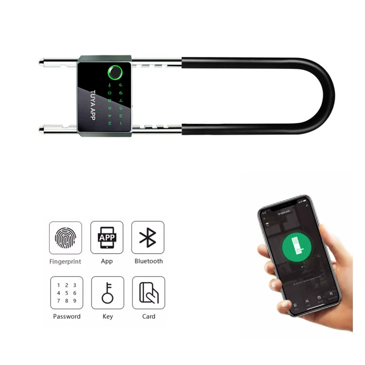 Умный Bluetooth отпечаток пальца ворота Г-образной формы U -ш016 пароль Прокрутка Bluetooth замок офисная дверь защита замок Mustener умный
