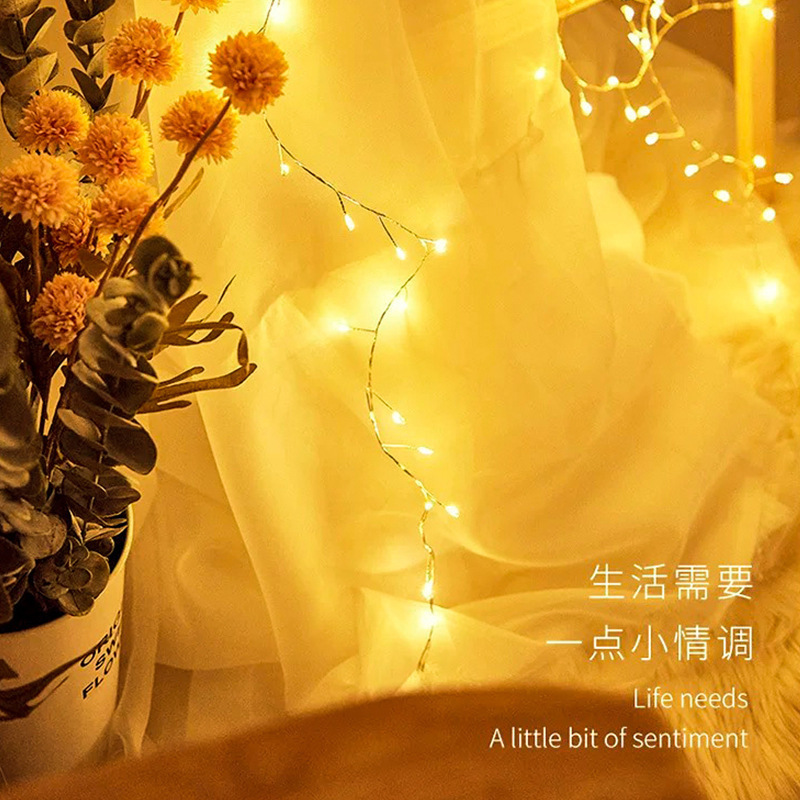 Corea del Sur venta caliente LED alambre de cobre petardos lámparas enchufables lámparas de color creativas cientipago navideño lámparas de decoración festivales