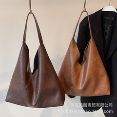 大容量复古包包女秋冬2025新款百搭休闲单肩子母包质感通勤托特包