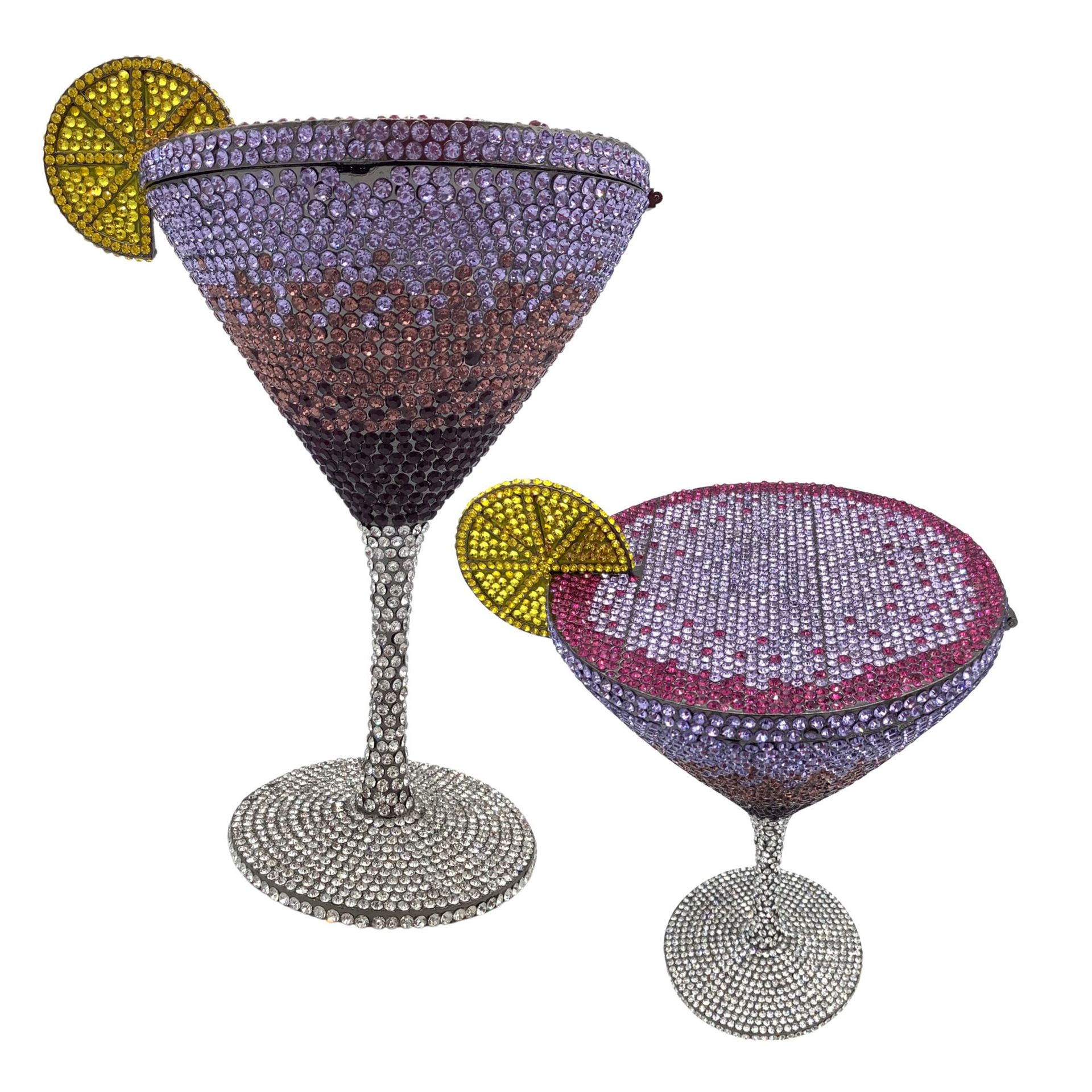 Bag de piedra Martini nuevo cóctel taza de pie alto diamante bolso de banquete bolso de mujer