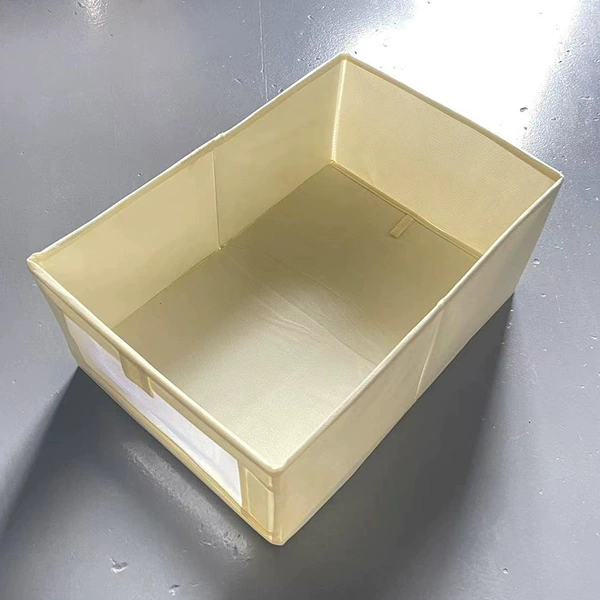 Non-woven cloth, beige, 40×28×17cm