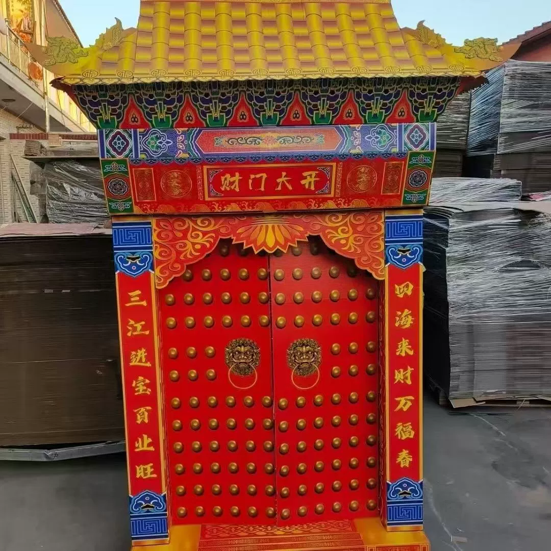 Похоронная церемония открытия ворот богатства, новый набор из гофрированной бумаги для привлечения удачи, отправленный для открытия ворот богатства, 2.5m бумажных галстуков.