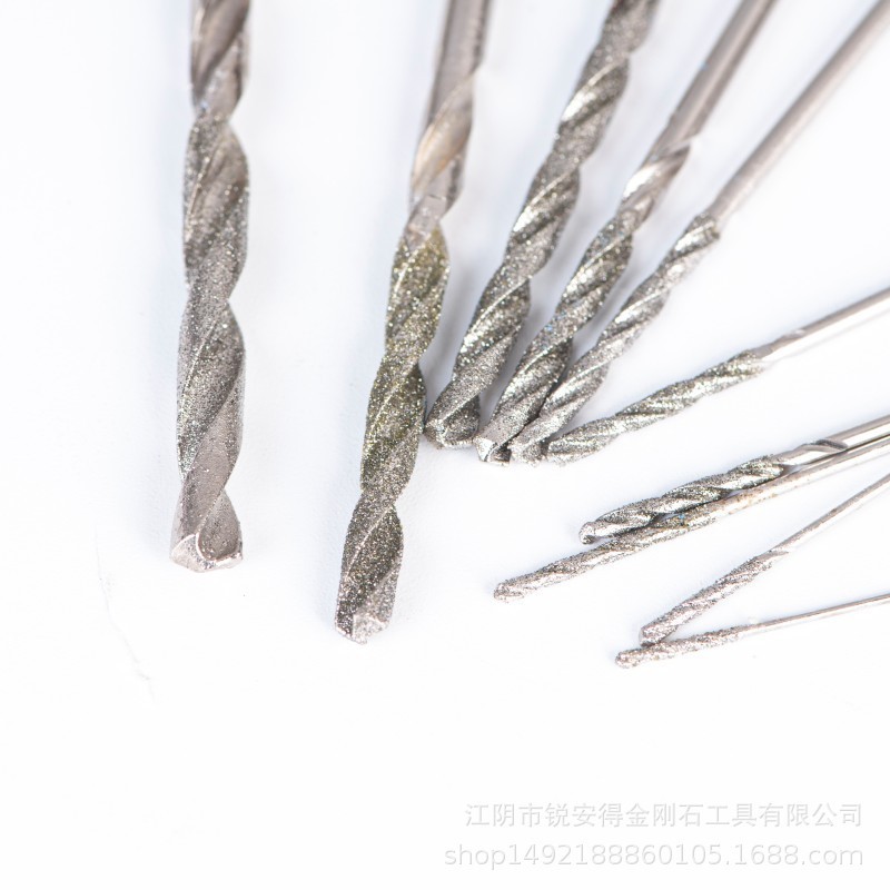 直柄金剛砂麻花ドリル玉拡穴研削針ジュエリー翡翠原石ガラスタイル空鼓修復|undefined