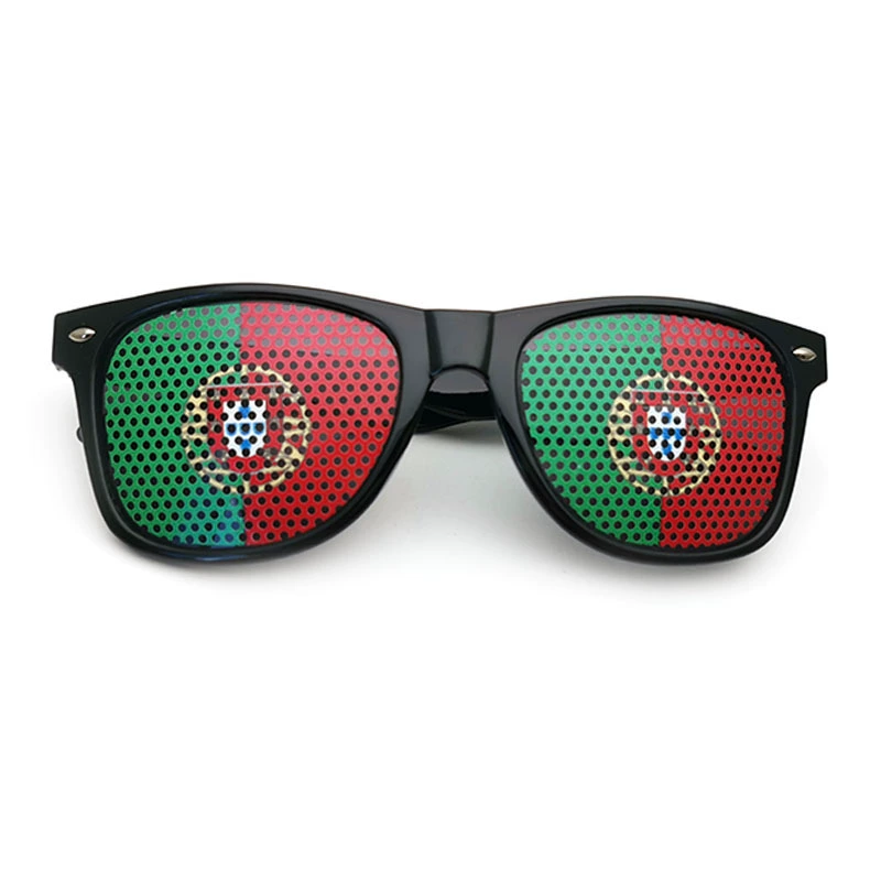 Кубок мира Европы Португалия флаг наклейка солнцезащитные очки маленькая дыра наклейка солнцезащитные очки солнцезащитные очки подарок солнцезащитные очки