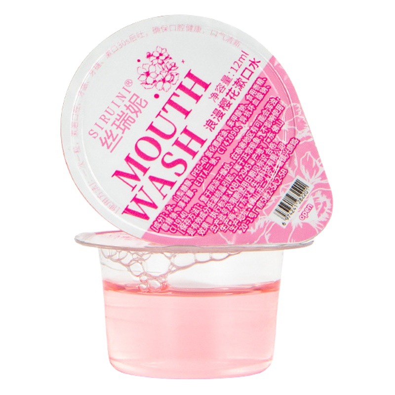 Silreni Jelly Cup Mouthwash Portable 12ml Fresh Breath Hotel Use Mint Flavor Mouthwash Wholesale