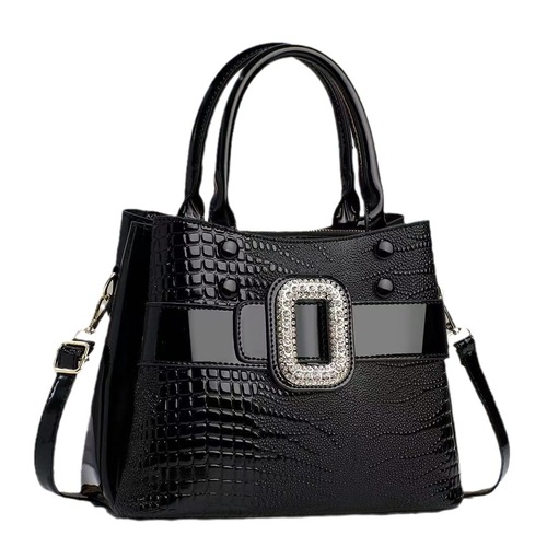 Ladies Handbag  New Fashion Simple and Elegant Large Capacity Crocodile Pattern Single Shoulder Crossbody Bag Stylish