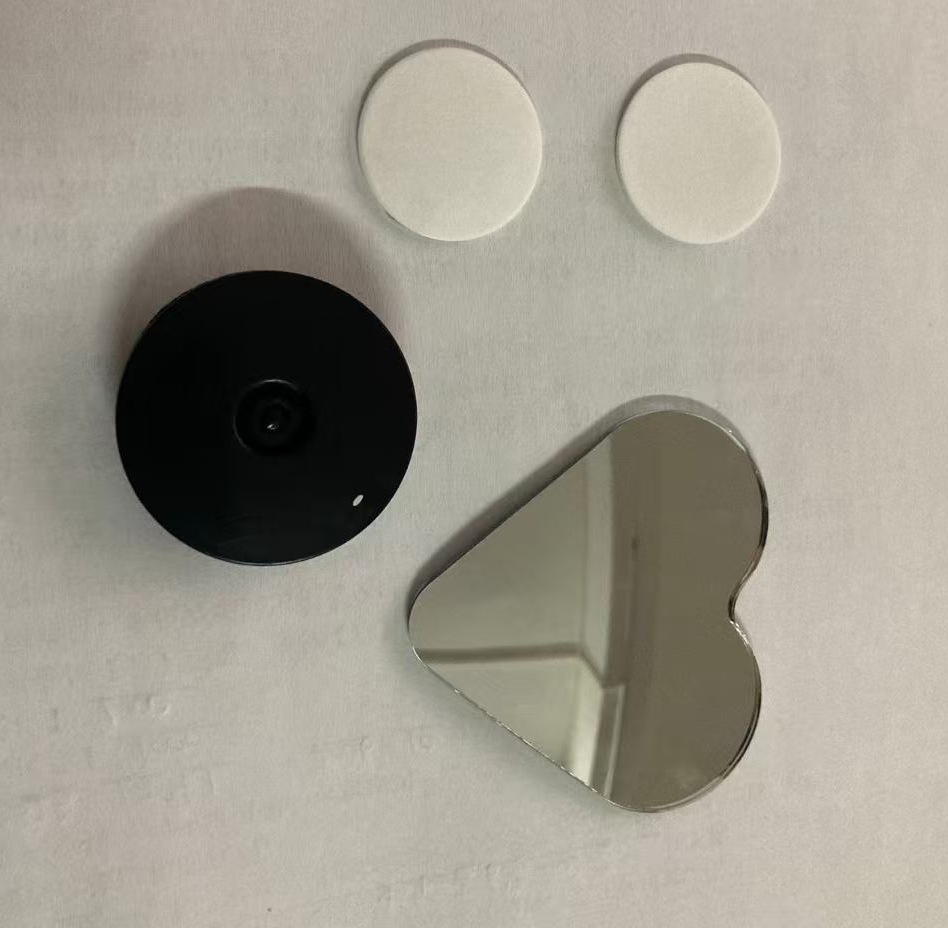 Car rearview mirror heart-shaped boreless small round mirror reversing high-definition love big vision blind spot auxiliary mirror