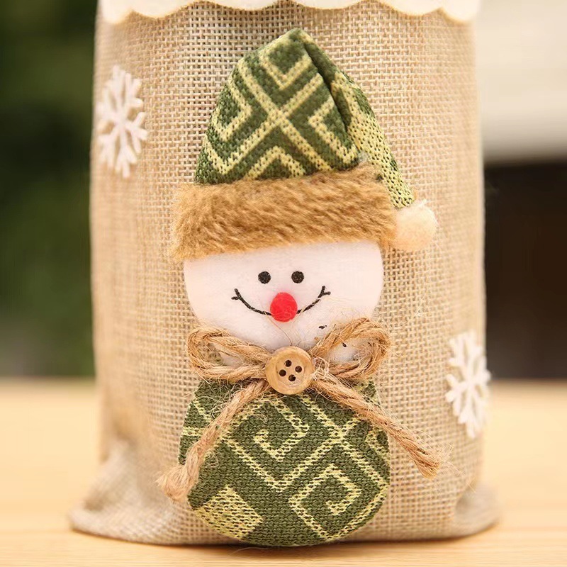 クロスボーダーワインボトルカバーワインバッグリネンクリスマス新製品シャンパン赤ワインボトルカバー赤ワインボトルバッグテーブルデコレーション|undefined