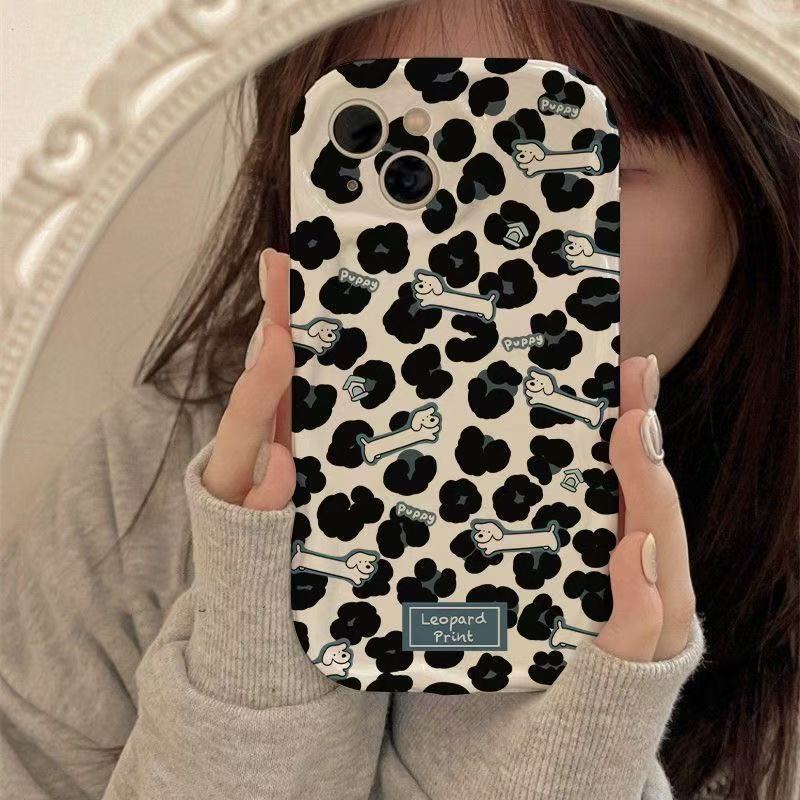 Funda para teléfono iphone16pro para cachorro de personalidad japonesa y coreana Apple 15/14/13promax nuevo 12/11