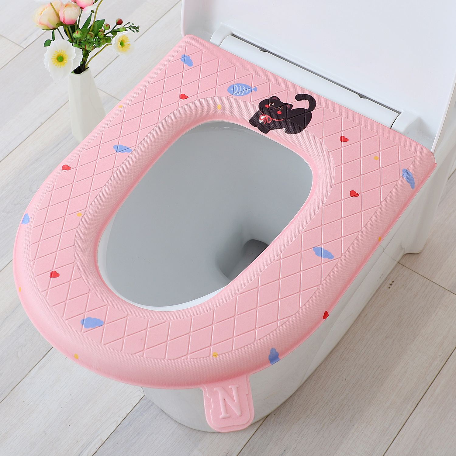 Mèo yêu màu hồng lớn không thấm nước / 40*47