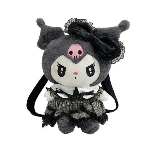 Japanese ins cute skirt Kuro small doll doll bag  new personalized cartoon doll backpack