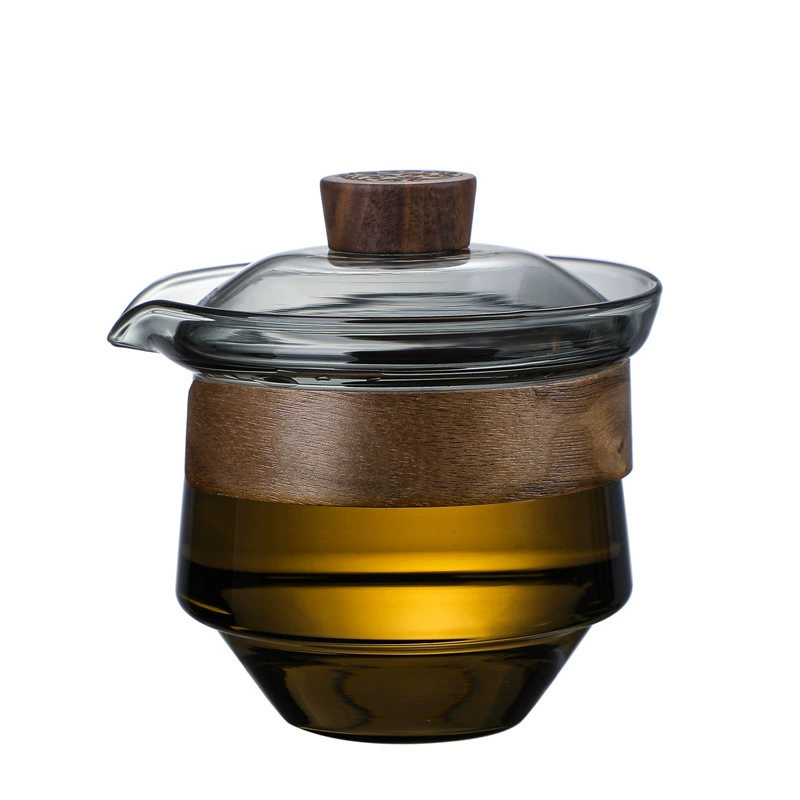 Glass tea cup, big tea set, anti-scald