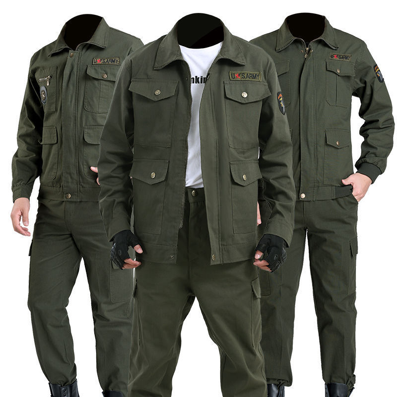 工作服定制套装男春秋加厚劳保服汽修电焊工防烫耐磨工地建筑工装|undefined