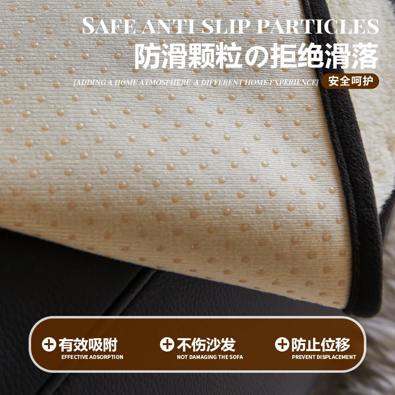 Conejo de peluche 2024 nuevo cojín de sofá otoño y invierno lujoso sofá de piel de alta calidad cojín especial de invierno cubierta de tela