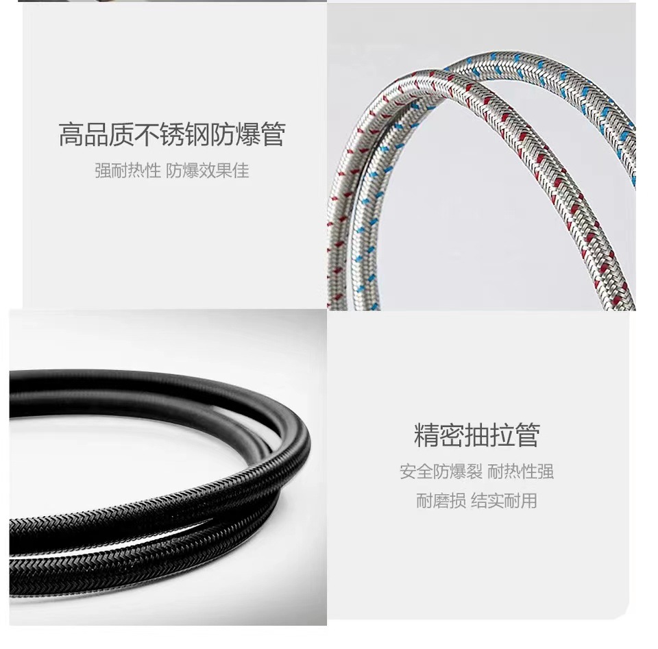 The kitchen is equipped with a universal all-copper digital display hot and cold sink faucet that can be pulled out like a flying rain waterfall undefined
